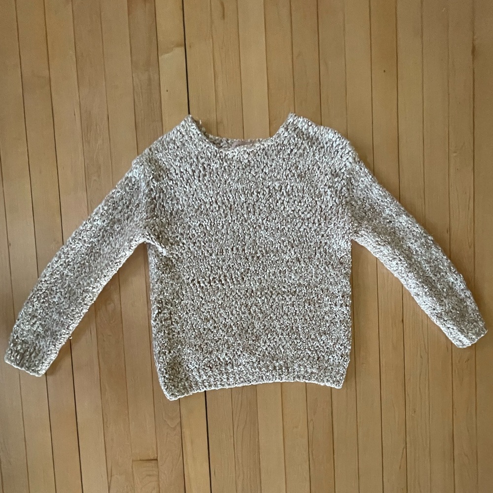 Tan Beige Plush Sweater